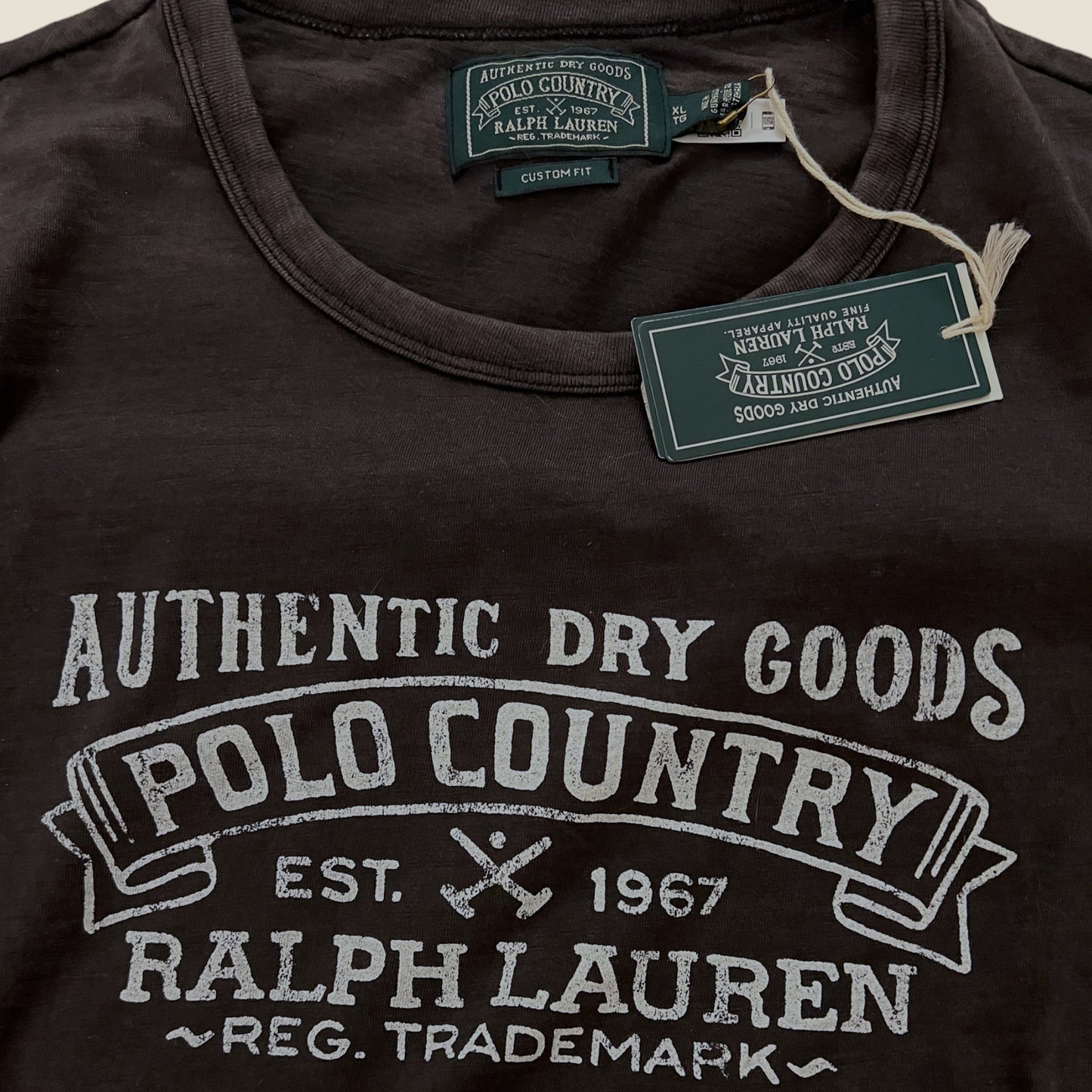 [폴로 랄프로렌 Polo Ralph Lauren] S/S 어쎈틱 드라이 굿즈 폴로 컨츄리 프린트 블랙; 엑스라지