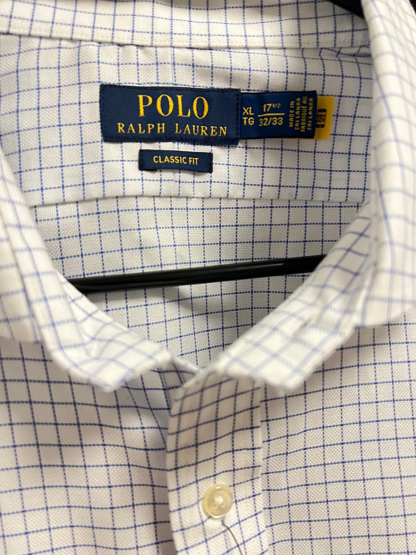 [폴로 랄프로렌 Polo Ralph Lauren] 남자 클래식 블루 32/33 17 1/2 클래식핏 셔츠