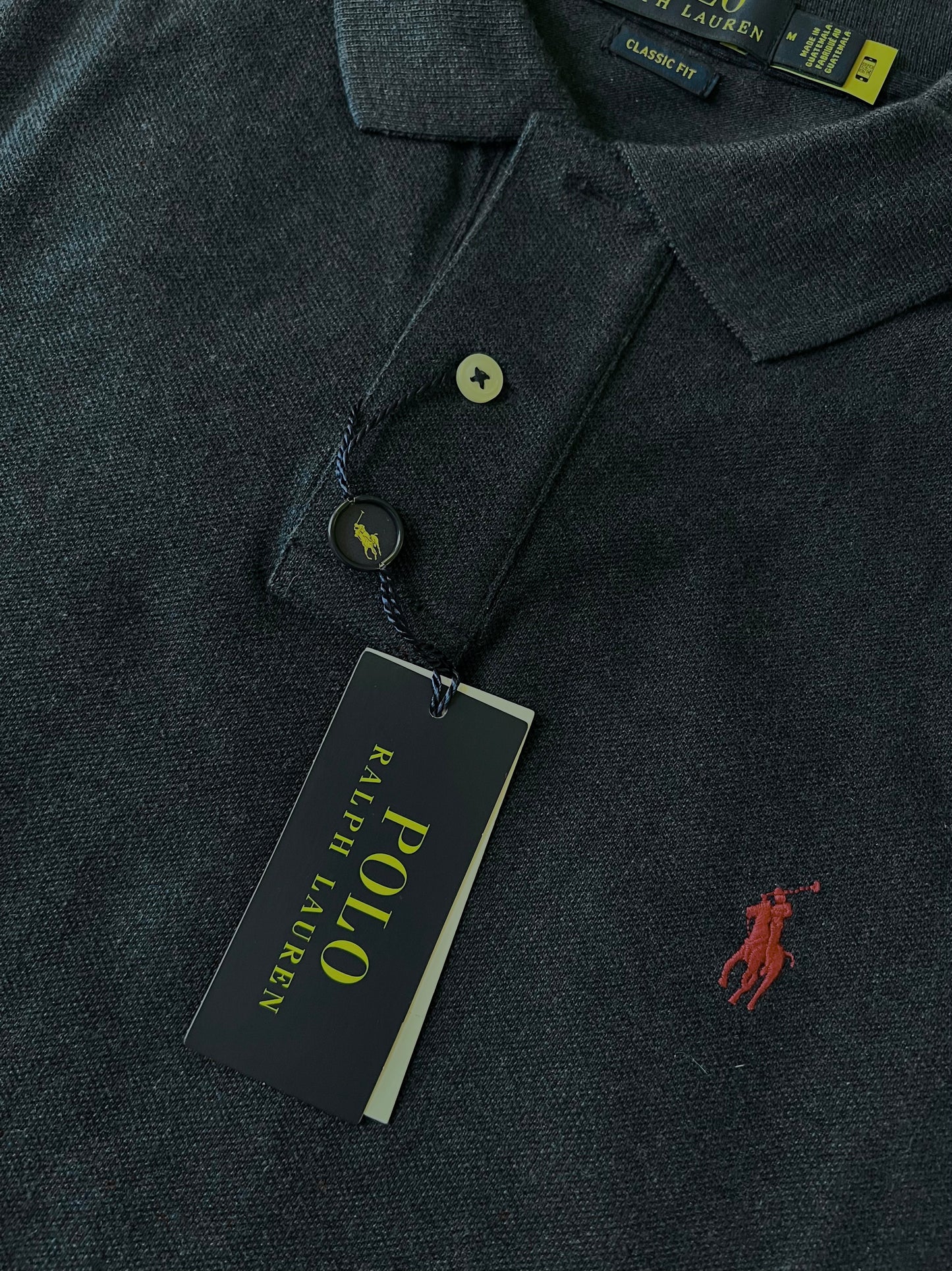 [폴로 랄프로렌 Polo Ralph Lauren] 남자 S/S 클래식핏 폴로셔츠 블루 헤더 (다크 네이비); 미디움/ 라지