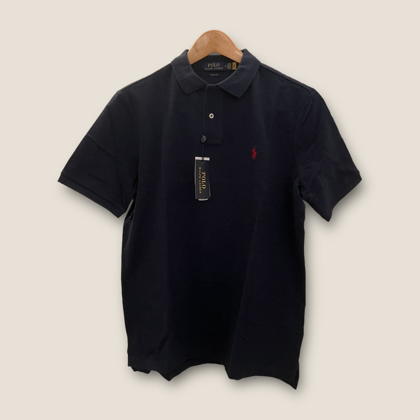 [폴로 랄프로렌 Polo Ralph Lauren] 남자 S/S 클래식핏 폴로셔츠 블루 헤더 (다크 네이비); 미디움/ 라지