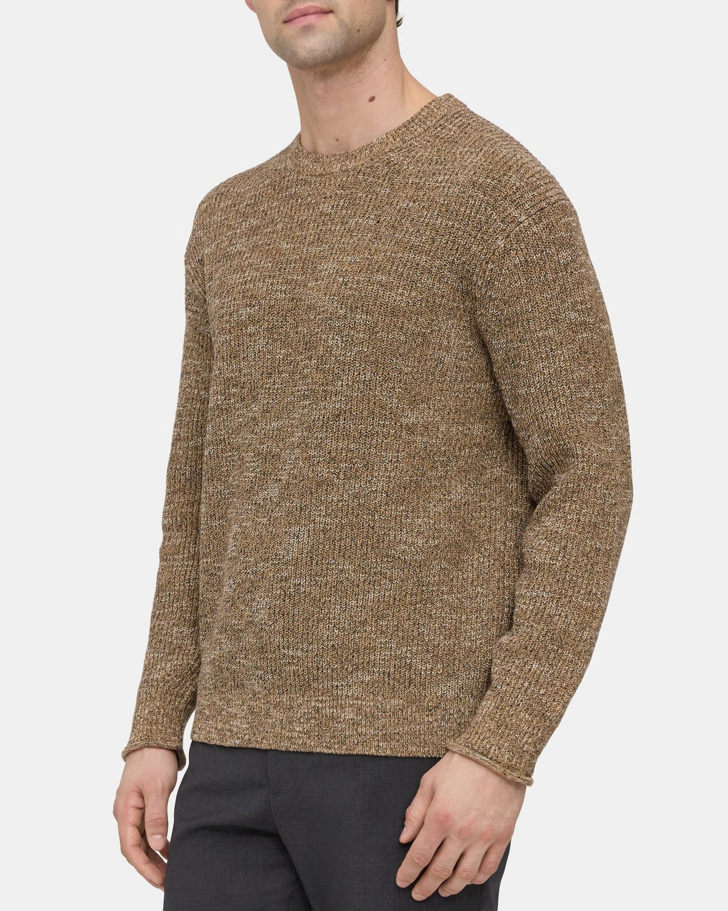 [Theory] Crew neck sweater tweed knit / purchasing agency