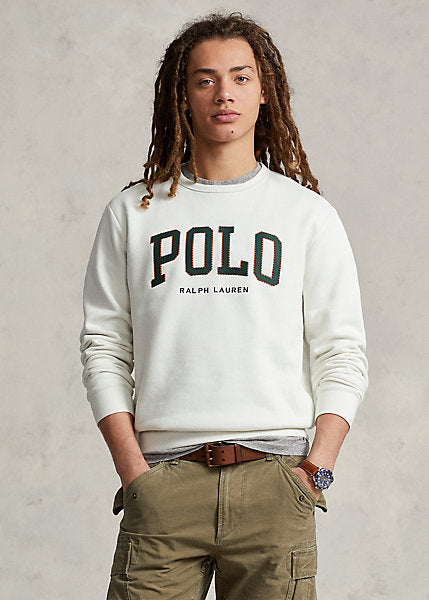 [폴로 랄프로렌 Polo Ralph Lauren] RL 후리스 로고 스웻셔츠; 화이트