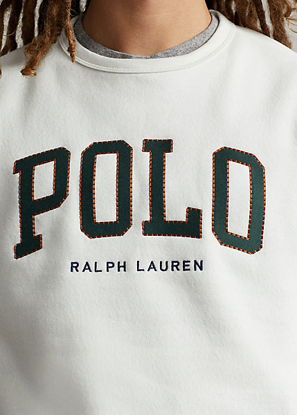 [폴로 랄프로렌 Polo Ralph Lauren] RL 후리스 로고 스웻셔츠; 화이트